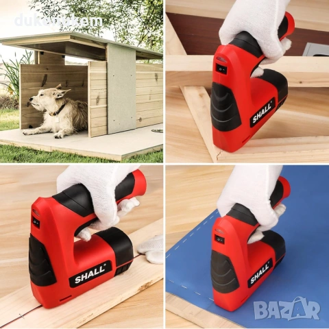 Акумулаторен електрически такер 3 в 1 за тапицерия и DIY със скоби, снимка 5 - Други инструменти - 53019422