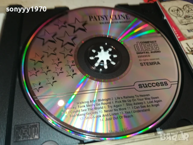 PATSY CLINE CD 1708251737, снимка 5 - CD дискове - 51394287
