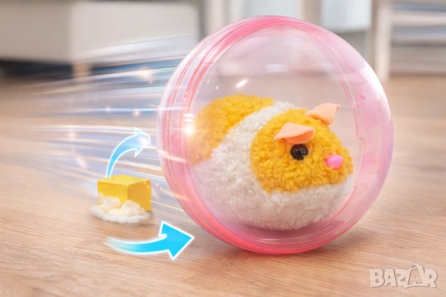 🔥 Хамстер в топка – тича сам и сменя посоката