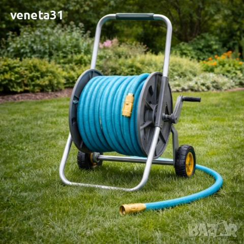 Гъвкав градински маркуч с медни накрайници - без заплитане и прегъване, снимка 2 - Напояване - 54082893