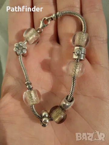 Сребърна гривна Пандора сребро 925, снимка 3 - Гривни - 47840165