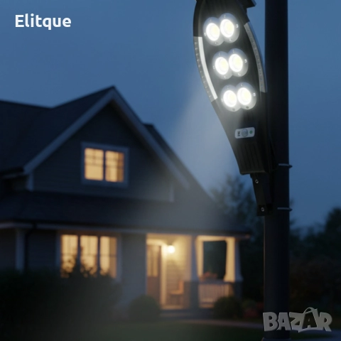 Интелигентна соларна улична лампа – 180W енергийна ефективност и яркост, снимка 5 - Друга електроника - 52739766