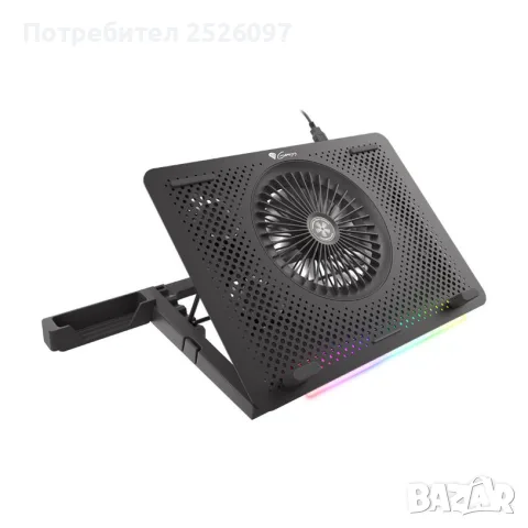 Охлаждаща поставка Genesis OXID 450 RGB, снимка 3 - Лаптоп аксесоари - 56139980
