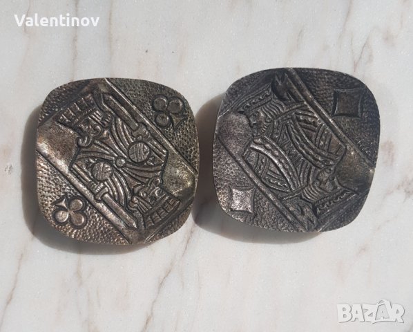 Две старинни метални купички , снимка 1 - Антикварни и старинни предмети - 39288254