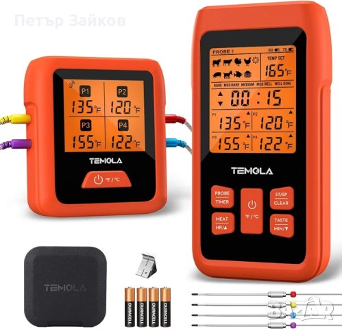 TEMOLA TM40 Безжичен цифров термометър за месо, снимка 1 - Друга електроника - 42602644