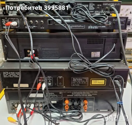Technics:
Усилвател SU-V303
Дек RS-M226
Тунер ST-S3
Таймер SH-4060
CD SL-P377A

, снимка 10 - Ресийвъри, усилватели, смесителни пултове - 49122026