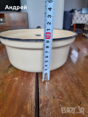 Стара емайлирана цедка,гевгир #17, снимка 4 - Други ценни предмети - 50316518