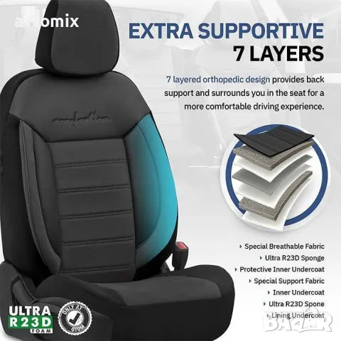 Тапицерия OTOM Комфортлайн CMF209 Черно, снимка 6 - Аксесоари и консумативи - 49854415