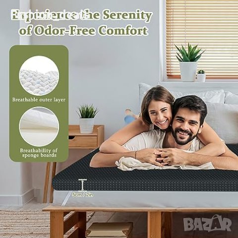 Нов подложка матрак за двойно легло облекчение болки в гърба 135×190×5cm, снимка 2 - Други стоки за дома - 42418200