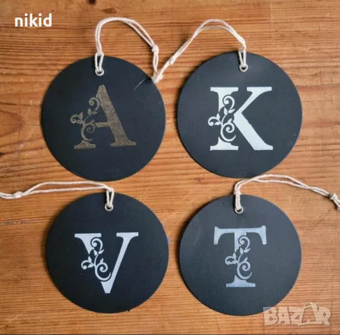 Латиница Главни декорирани букви азбука стенсил шаблон шаблони торта украса Scrapbooking, снимка 4 - Други - 50102553