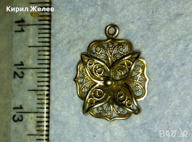 ВЕЛИКОЛЕПЕН ФЛОРАЛЕН ФИЛИГРАНЕН СРЕБЪРЕН РЕТРО МЕДАЛЬОН СРЕБРО 925 РЪЧНА МАЙСТОРСКА ИЗРАБОТКА 39972, снимка 12 - Антикварни и старинни предмети - 42466399