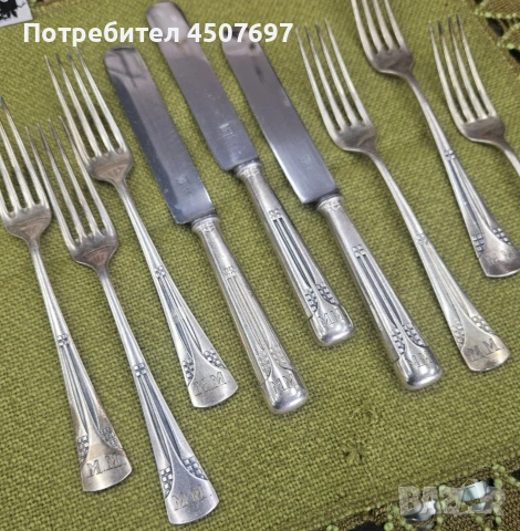 посребрени брибори за храневе WMF art Nouveau., снимка 3 - Прибори за хранене, готвене и сервиране - 53154817