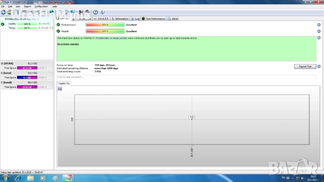 14 броя Тествани и Работещи Хард Дискове ATA 160GB/80GB/40GB/30GB, снимка 8 - Твърди дискове - 51705564