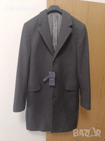Мъжко палто MANGO WOOL BLEND (ново, с етикети)