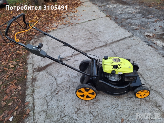 Косачка Husqvarna Subaru 5.5 к.с. 51см нож мулчираща големи гуми, снимка 5 - Градинска техника - 52238948