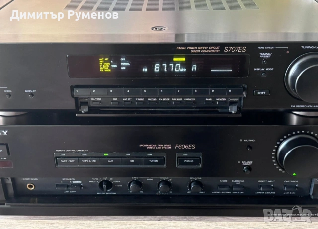 Сет усилвател с тунер Sony TA-F606ES / ST-S707ES, снимка 3 - Ресийвъри, усилватели, смесителни пултове - 54006609