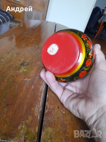 Стара дървена кутия,хохлома #17, снимка 6 - Други ценни предмети - 53076917