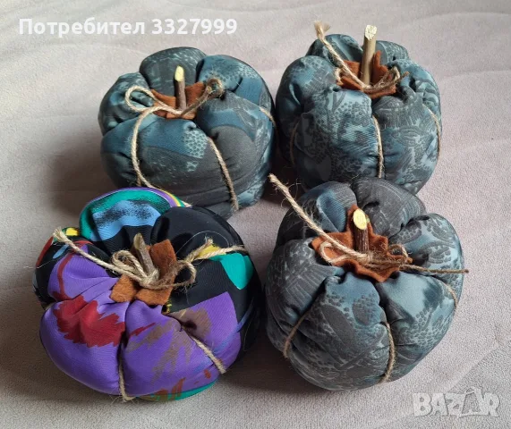 Тиква от плат за Хелоуин, снимка 6 - Декорация за дома - 42325485