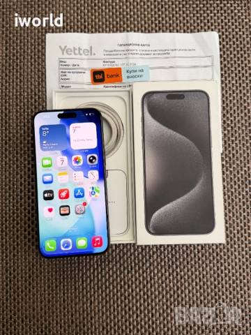 36м гаранция❗️ iPhone 15 Pro MAX ❗️Лизинг от 50лв/м ❗️BLACK Titanium❗️, снимка 4 - Apple iPhone - 52708767