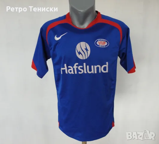 Тениска Vålerenga Nike — Мъже размер S Синьо (сезон 2006/07)
