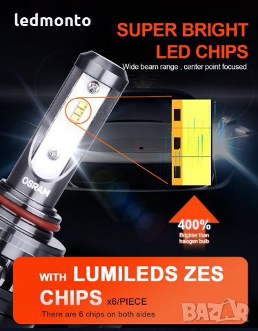 Оригинални лед крушки osram h7 , h1, h4, hb3, hb4 , снимка 3 - Аксесоари и консумативи - 31232563