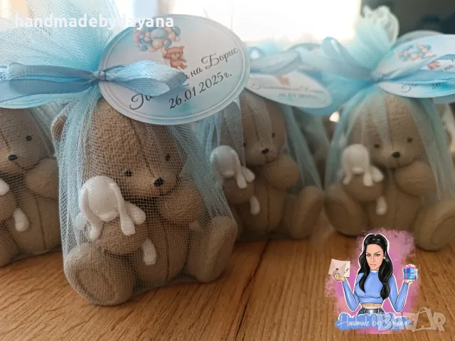 Подаръчета за гости - мече, снимка 7 - Ръчно изработени сувенири - 47899805