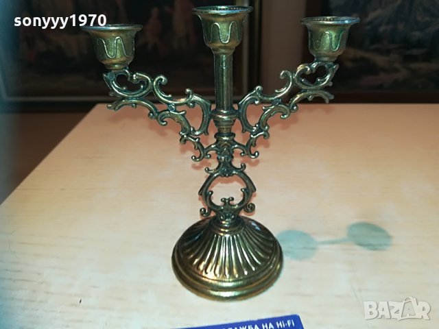 мини свещник-внос швеицария 13х12х6см, снимка 4 - Колекции - 30033459