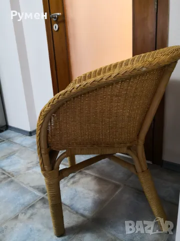 Кресло от ракита и бамбук , снимка 3 - Столове - 50417976