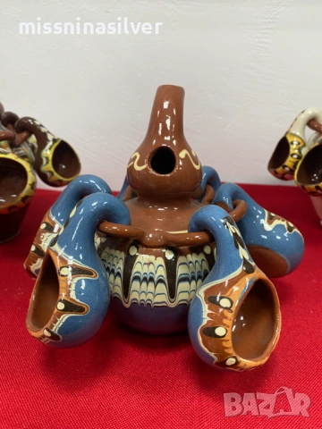 Сервиз за ракия - Кратунка - Троянска керамика