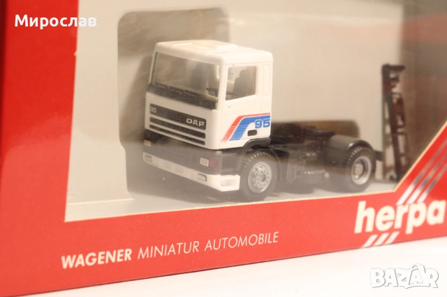 HERPA H0 1/87 DAF ВЛЕКАЧ МОДЕЛ КАМИОН, снимка 4 - Колекции - 53371813