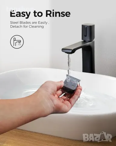 GLAKER Безжичен акумулаторен тример за мъже 6 в 1, (черен) ; (златен), снимка 9 - Машинки за подстригване - 50355273