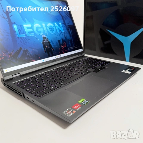 Lenovo Legion Pro 5/16” WQXGA 2.5K/Ryzen 7 5800H/RTX 3060 8GB/16GB/RGB, снимка 5 - Лаптопи за игри - 53188281