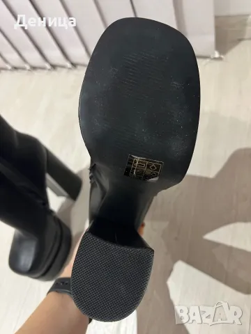 Черни високи боти, снимка 2 - Дамски боти - 48264205