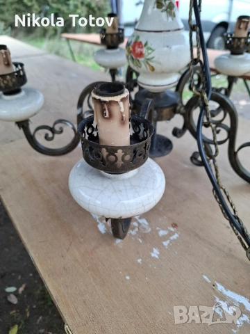 Продава се старинен полилей., снимка 3 - Антикварни и старинни предмети - 52382867