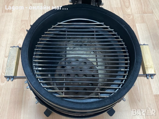 Керамично барбекю на дървени въглища Ziel Grill Kamado Compact 15, снимка 6 - Барбекюта - 52771428