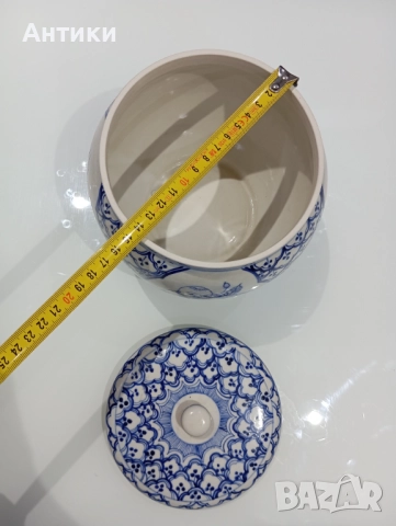 Китайски порцеланов стар буркан , снимка 6 - Други ценни предмети - 52527452