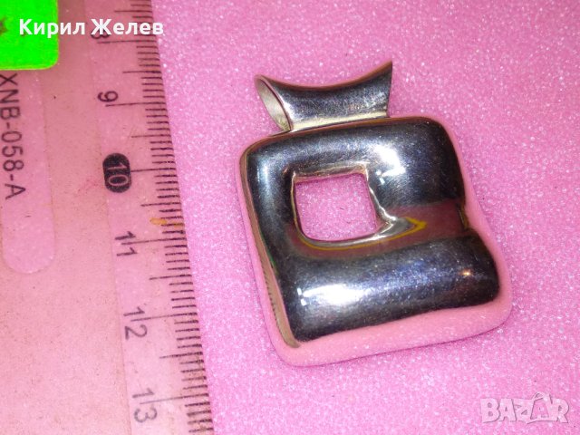 ДИЗАЙНЕРСКИ СРЕБЪЪРЕН МЕДАЛЬОН СРЕБРО 925 ХУДОЖЕСТВЕНА МАЙСТОРСКА АРТ ИЗРАБОТКА 43249, снимка 7 - Колиета, медальони, синджири - 44393966