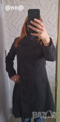 Зимно палто с асиметрично закопчаване , снимка 3 - Палта, манта - 47892670