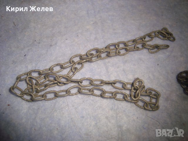 СТАРИННИ СТОМАНЕНИ СИНДЖИРЧЕТА ВЕРИЖКИ РЪЧНА РЯДКА РЕТРО ПЛЕТКА 30145, снимка 6 - Антикварни и старинни предмети - 37851490