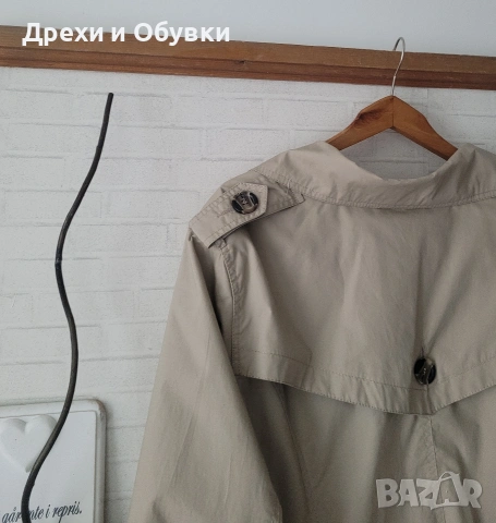 Нов тренч манто в бежов цвят , снимка 8 - Палта, манта - 54091797