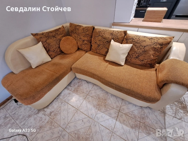 Ъглова мека мебел