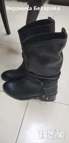Дамски Боти Естествена кожа, снимка 2 - Дамски боти - 47465221