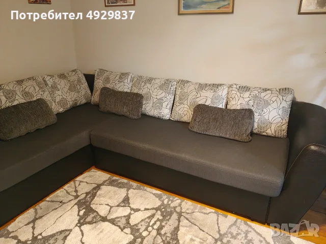 Ъглово холна гарнитура, снимка 2 - Дивани и мека мебел - 55804893
