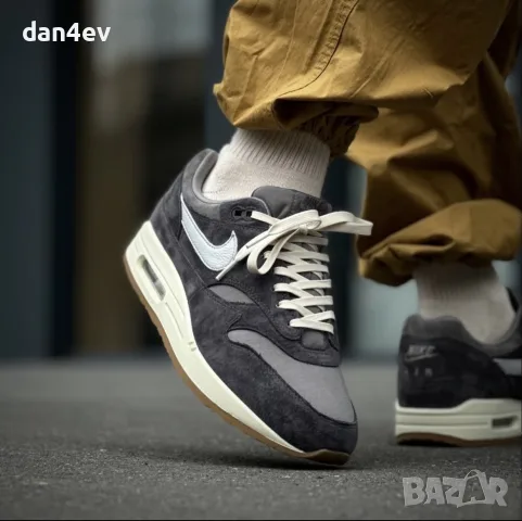Nike Air Max 1 Premium Crepe "Soft Grey", снимка 5 - Маратонки - 56031494