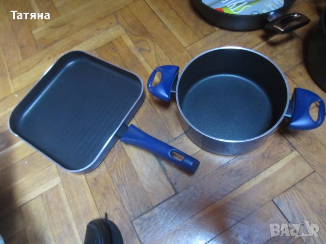 ТИГАН  ОРЕБРЕН; RISOLI- ИТАЛИЯ;  тенджери ; тигани НОВИ  и тава;, снимка 7 - Съдове за готвене - 31700470