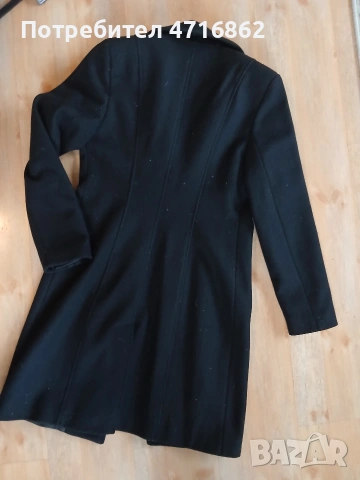 Дамско палто 100% вълна със сваляема яка, снимка 3 - Палта, манта - 54049735