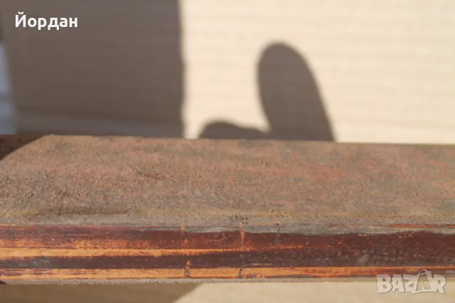 Кутия и точило за бръснач /дърво и гьон/, снимка 6 - Антикварни и старинни предмети - 49483252