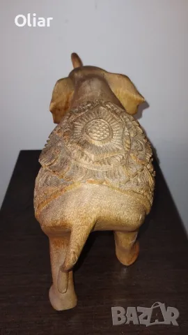 Статуетка на слон от светло дърво. , снимка 5 - Статуетки - 48438232