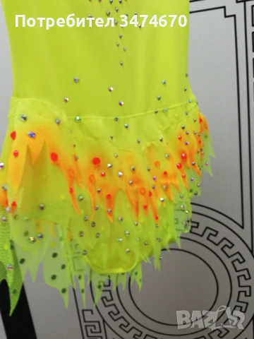 Трико ново за художествена гимнастика, танци, около 6-7 год, снимка 3 - Спортна екипировка - 51328334