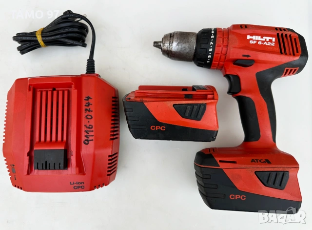 Hilti SF 6-A22 ATC - Акумулаторен винтоверт 2x22V 5.2Ah перфектен!